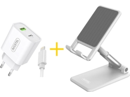 Kit Carregador Office para iPhone 12 Pro Max ACCETEL SP127W (2.4A - Lightning - Branco)