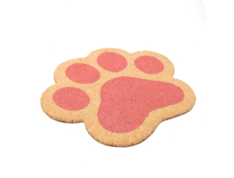 Capacho para a Entrada Da Casa Estampa de Gato em Côco com Suporte Antiderrapante em Pvc Capacho de Exterior Original 70 X 40 Cm FISURA