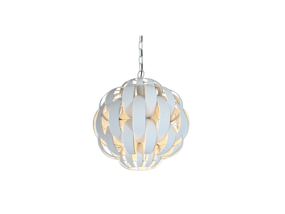 Luminária de Teto em Metal Bruto Bege, 50x50x53cm ALEXANDRA HOUSE LIVING