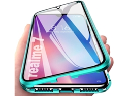 Capa Adsorção Protetora Frontal Traseira para Realme Realme 7 Hongwe. Vidro Temperado Magnética Transparente1