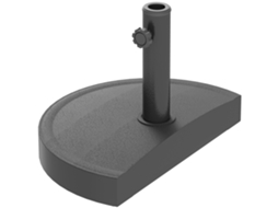 Base de Resina para Guarda sol de 9 Kg para Hastes de 32, 38 e 48 Mm, Suporte para Guarda sol, 49 X 31 X 33 Cm, Preta ORBITRA COMMERCE