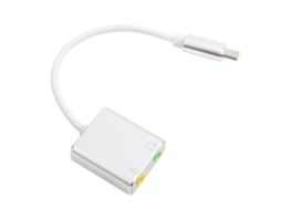 Placa De Som Type-c, Placa De Som Externa Estéreo Com Ligação De Alumínio E Áudio 3.5mm.