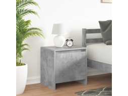 Vidaxl Mesas De Cabeceira 2 Pcs 45x34x44,5 Cm Contrapl. Cinza Cimento
