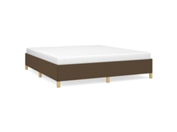 Box Spring Bed Frame, Box Spring Bed Frames Vidaxl Marrom Tecido (160 X 200 Cm)