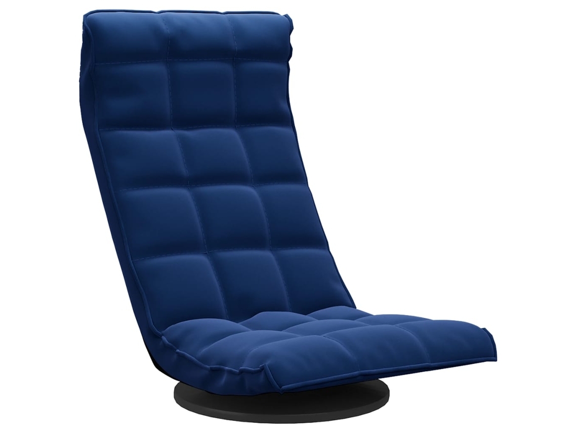 Swivel Floor Chair, Swivel Floor Chairs Vidaxl Azul Veludo