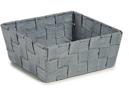 Cesto BIGBUY (Cinzento - Tecido - 18x8x21 cm)