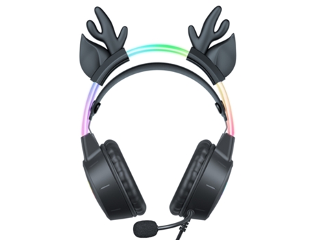 Auscultadores Bluetooth TRUMSEN-AG X15Pro Over Ear Orelha de Veado Preto