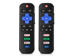 Controle Remoto Substituto Para Tv Roku, Compatível Com Tcl Roku/hisense Roku/onn Roku/sharp Roku/element Roku/westinghouse Roku/philips Roku (2 Unida