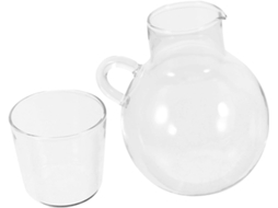 Conjunto De 1 Jarra Com Copo, Para Água E Suco Gelado, Ideal Quarto, Escritório E Uso Térmico