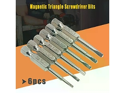 Conjunto De 6 Chaves De Fenda Magnética Triangular Para Montagem Própria Oem