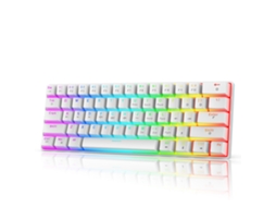 Teclado Mecânico Gamer Com Fio Hxsj V900 60% 61 Teclas Switch Vermelho Com Iluminação