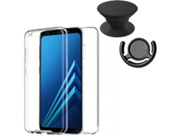 Kit Capa/PopSocket e Suporte PopSocket Samsung Galaxy S7 3x1 360º Impact Protection Transparente