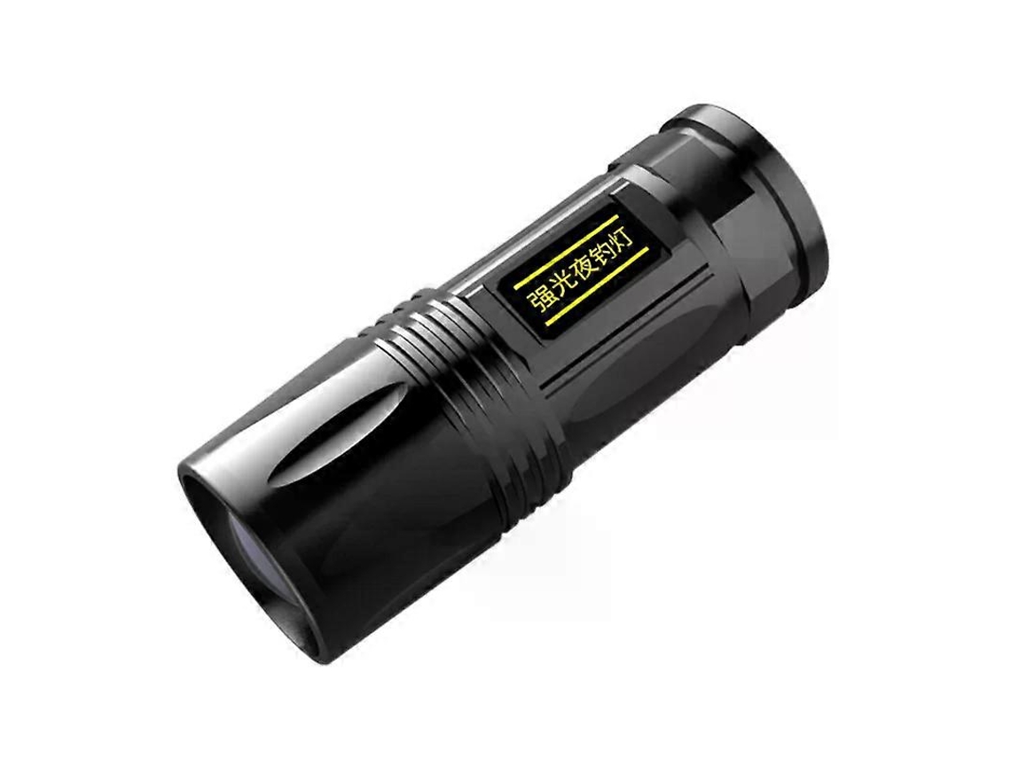 Lanterna De Pesca, Luz Uv Azul Branca Amarela, Lanterna De Acampamento Brilhante Recarregável Por Usb À Prova Dágua Com Suporte Olysi Shop
