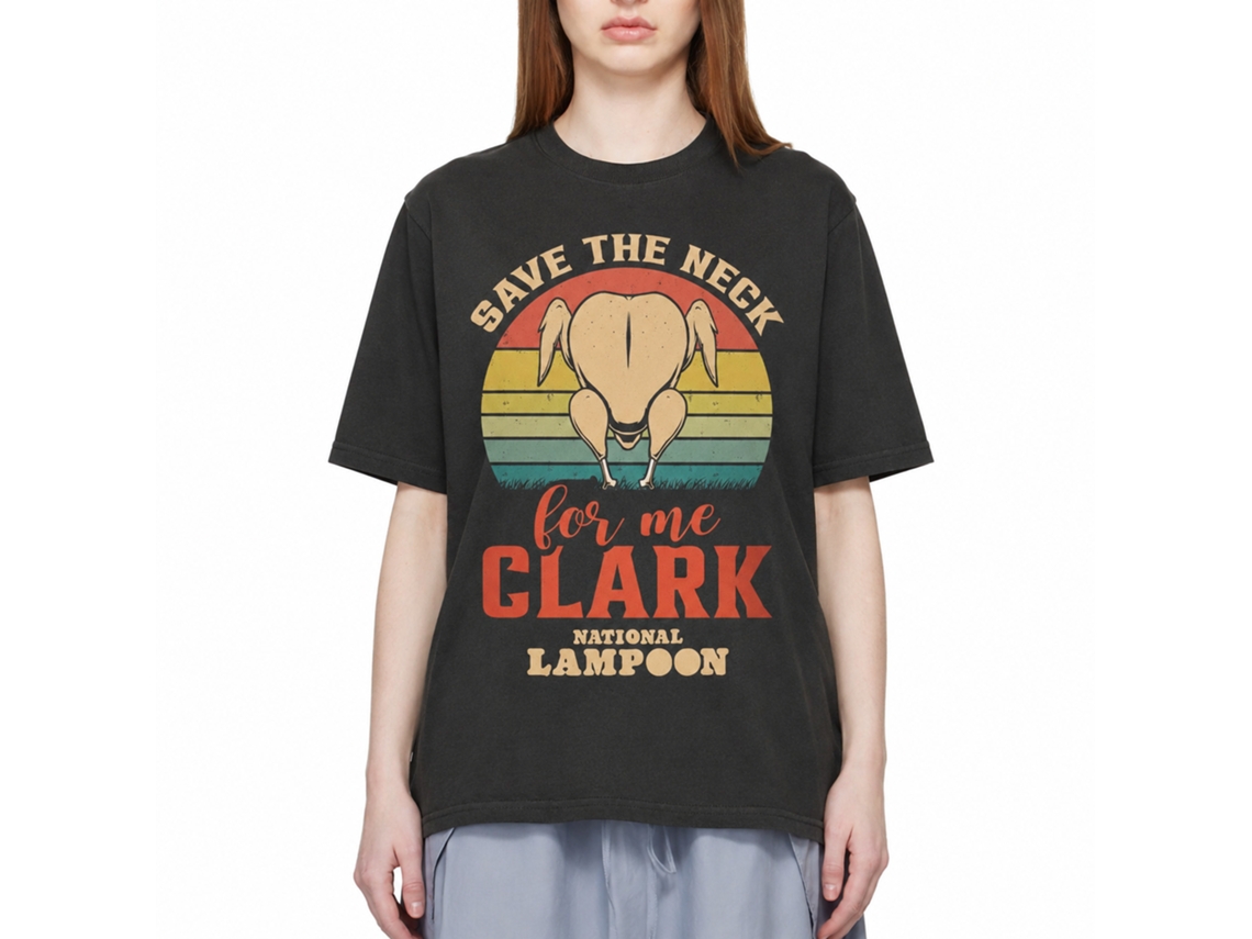 Rockinstone National Lampoon's Christmas Vacation Save The Neck T-shirt Size:m