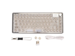 Teclado Mini Programável LAXISCREED com Switches Mecânicos e Conexões Fio/Wi-Fi