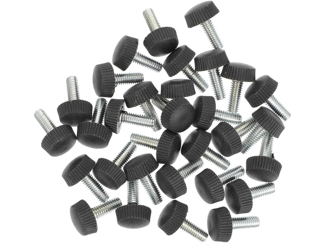 Doitool Conjunto De 30-niveladores Pés Ajustáveis Para Móveis, Em Pp Preto, Com Superfície Lisa, Para Mesas, Armários E