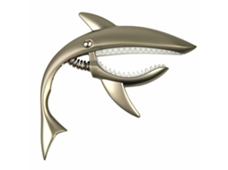 Lurelia Capotraste Shark De Metal Para Violão E Guitarra Prata