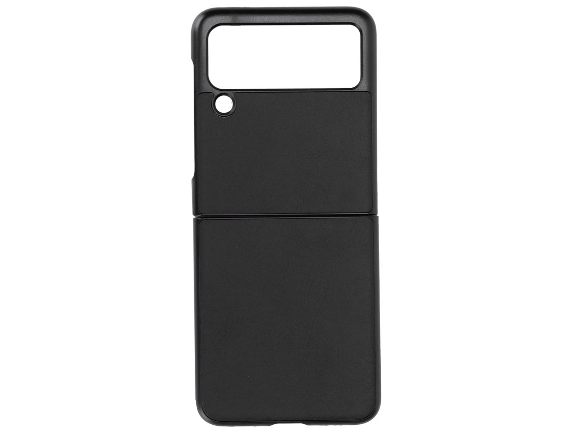 Mali capa de Couro para Samsung Galaxy Z Flip 3 Protetora Anti Impacto Anti Arranhões Preta