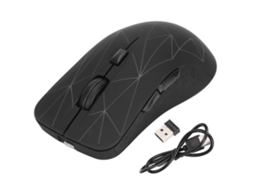 Rato Sem Fio Usb Recarregável Para Jogos E Escritório