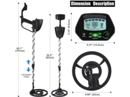 Detector de Metais Profissional para Adultos SFUSHOS