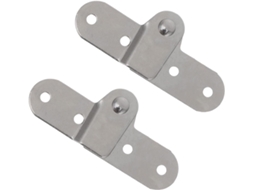 Luxshiny 2 Dobradiças Dobráveis, Dobradiça Tipo Boca De Galinha, Ferro, Prata, Rotação De 180 Graus, Para Mesa Dobrável