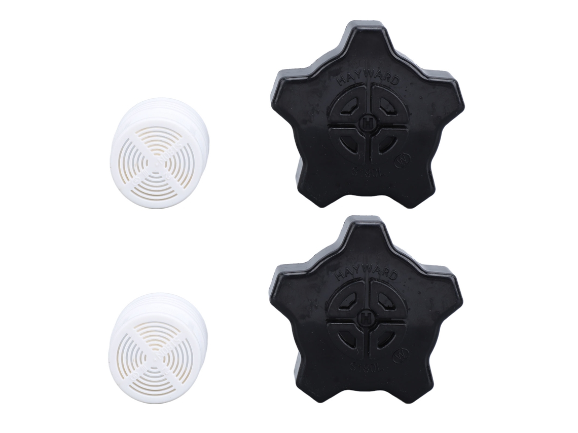 Primerox conjunto de 2 tampas de drenagem para filtro de areia de piscina 40mm