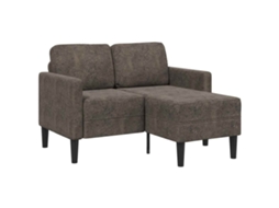 Vidaxl Sofá 2 Lugares Com Chaise Em L 125 Cm Couro Artificial