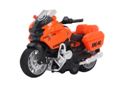 Primerox minimoto Liga 1:16 Retrocesso Luz Som Educativo Portátil Brinquedo para Crianças Laranja