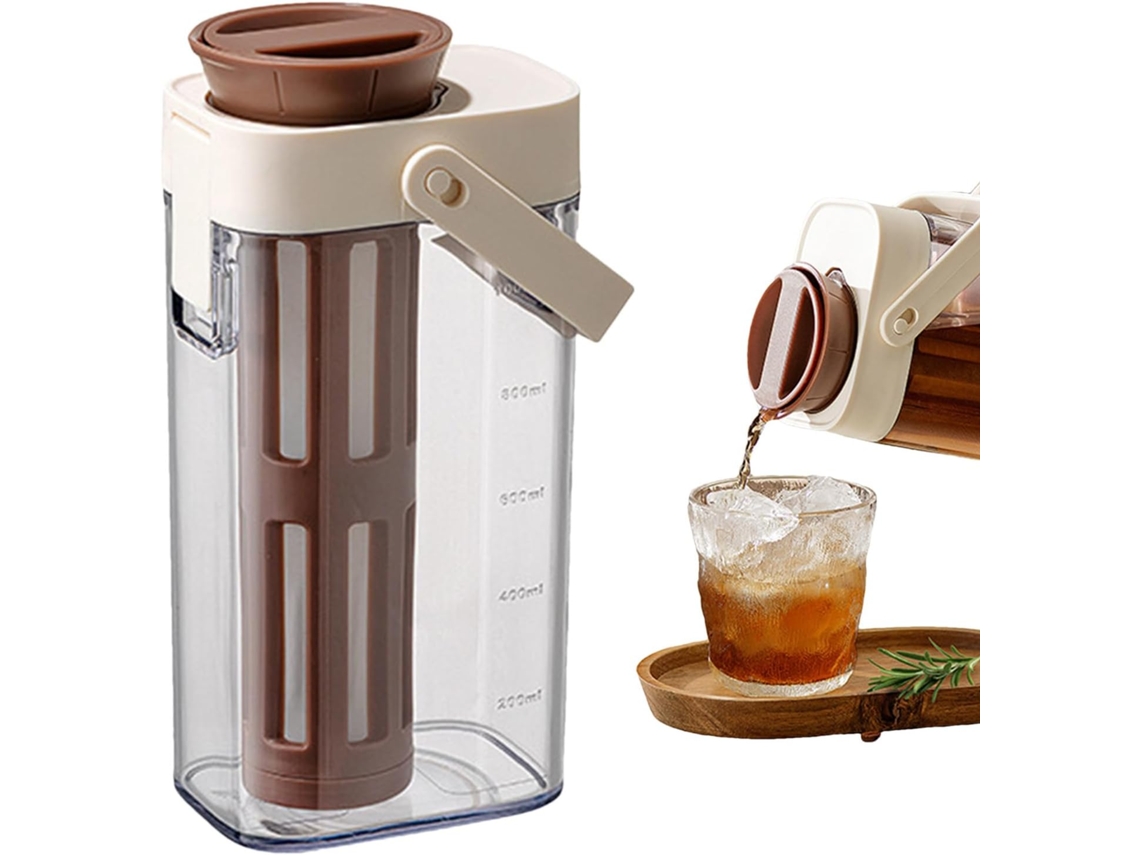 Jarra De 1 Litro Para Café Gelado | Dispensador De Bebidas À Prova De Vazamentos Para Chá Gelado, Li Gokoco