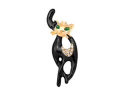 Broche De Gato Charmoso Acessório Decorativo Presente Elegante