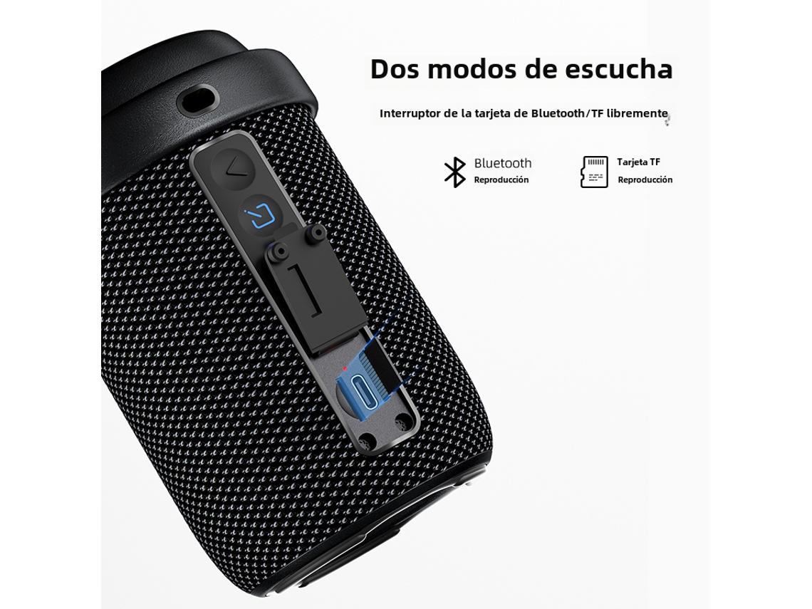 Mini Alto falante Portátil Rgb Ebs 706 de 6 W e 1200 Mah MDUG