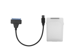 Cabo Adaptador De Disco Rígido 2.5in Sata Usb3.0 Para Hdd/ssd Com Caixa De Proteção Branca, Preto Luz Dourada