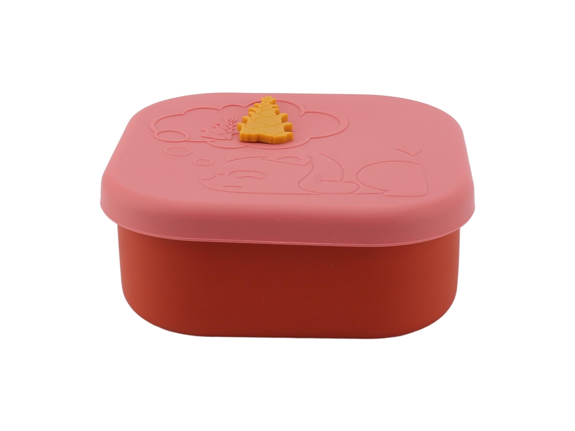 Caixa de Almoço Silicone LAXISCREED Rosa Selada Portátil