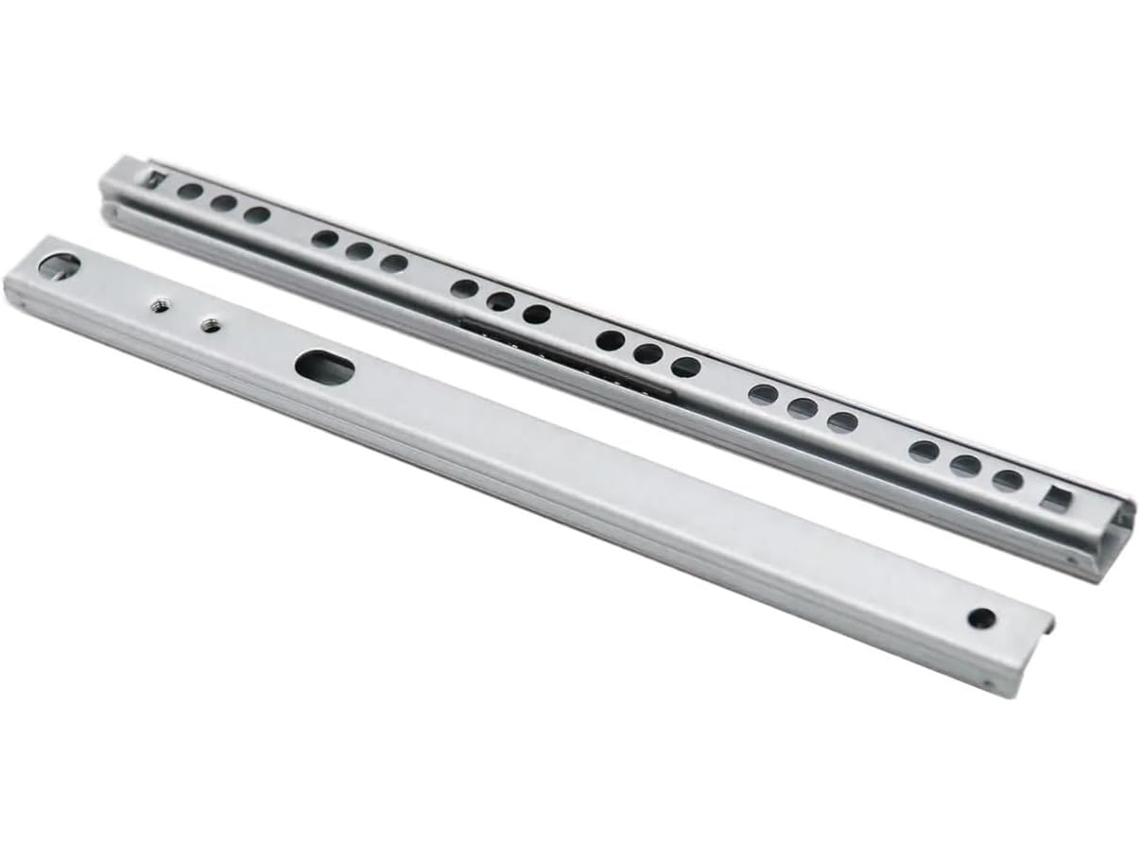 Corrediças Laterais Para Armário, 1par, Para Gavetas De 8a 16, 17mm De Largura, Duas Seções, Ultra Estreitas, Com