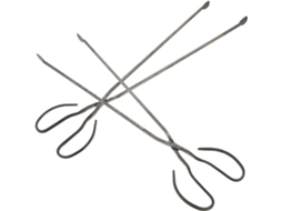 Conjunto De 2 Pinças Ferro Reutilizáveis Para Carvão Popetpop, Pinças Manuais Com Cabo Longo Para Lareira E Fogueira
