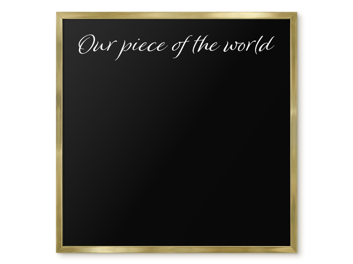 Magnetic Board For Wall Our Piece Of The World For The Bedroom Espelharte (50x50 Cm)