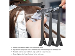 12 Pinças De Crocodilo Para Salão De Beleza, Pinças De Seccionamento Para Penteado E Estilismo Capilar