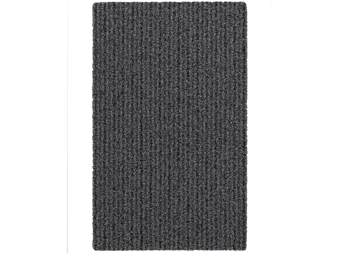 Tapete MUNDO ALFOMBRA Dakota (Preto - PVC e Sintético - 50x80 cm)