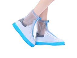 Protetores de Chuva para Sapatos Azul e Branco Tamanho M | S/MARCA