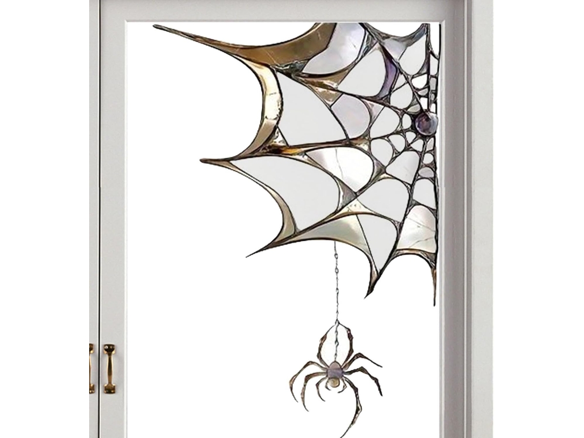 Adesivos Decorativos Para Janelas Com Teia De Aranha |