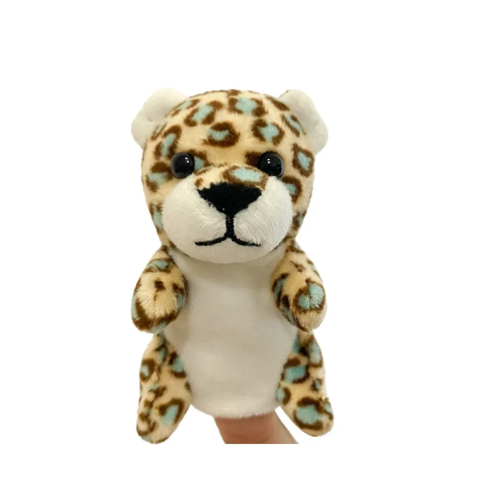 Série de Brinquedos de Pelúcia para Contar Histórias com Fantoches de Dedo para Dramatização MDUG (leopardo)