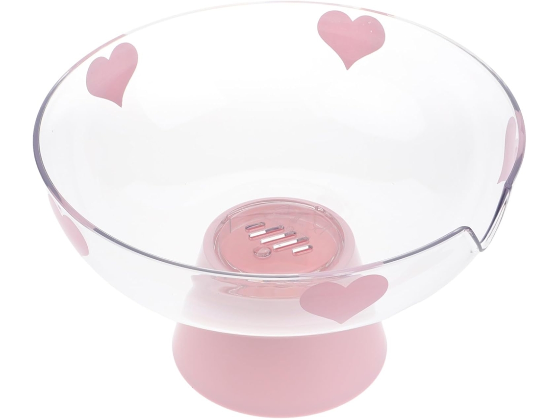 Frutero Rosa Com Base De Drenagem E Design Vintage Elegante