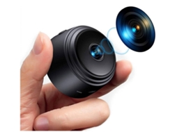 Minicâmera espiã oculta Bestvite com WiFi, visão noturna, HD 1080P, detecção de movimento (preta)