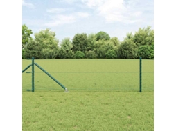 Vidaxl Cerca Hexagonal Com Poste 50 X 0,8 M Aço Revestido De Pvc Verde