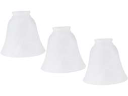 Conjunto De 3 Peças De Cúpulas De Vidro Fosco Para Abajures, Acessórios Decorativos E Práticos Para Luminárias.