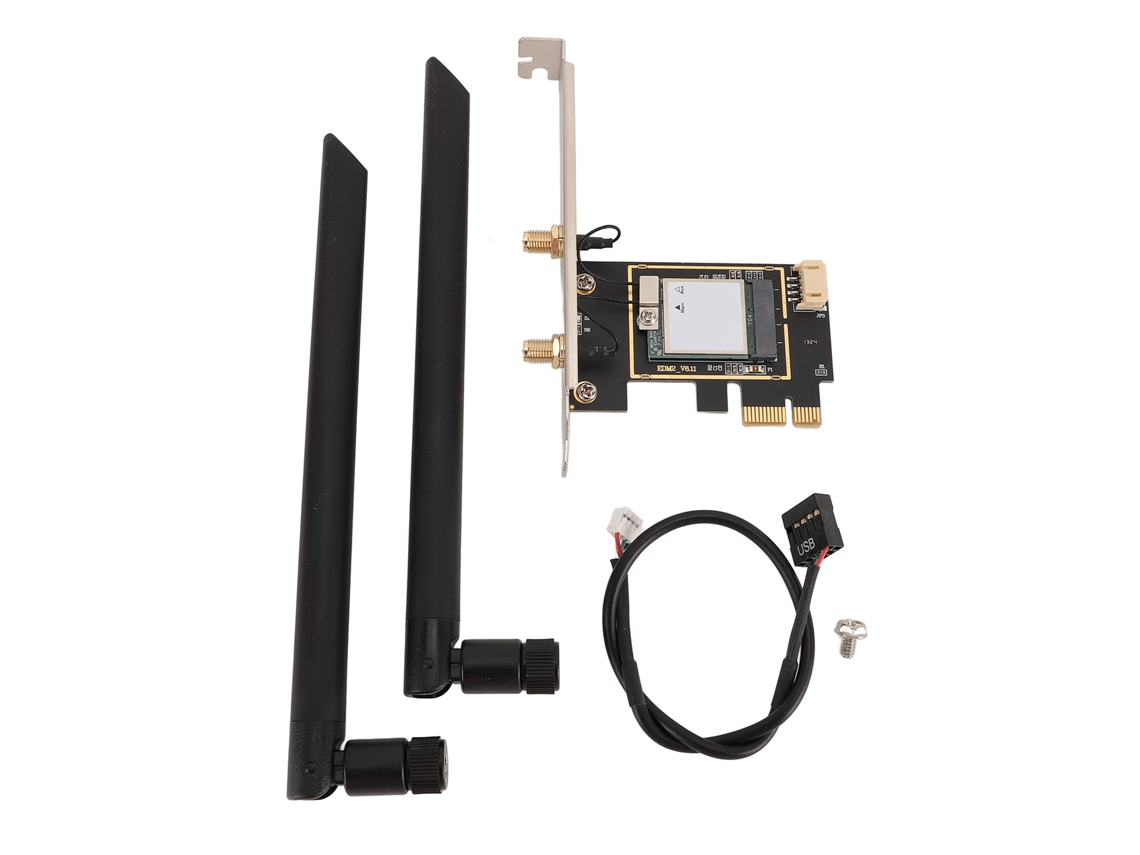 Placa De Rede Sem Fio Pciex1 Mt7925 Tri Band 5400mbps Adaptador Bluetooth 5.3