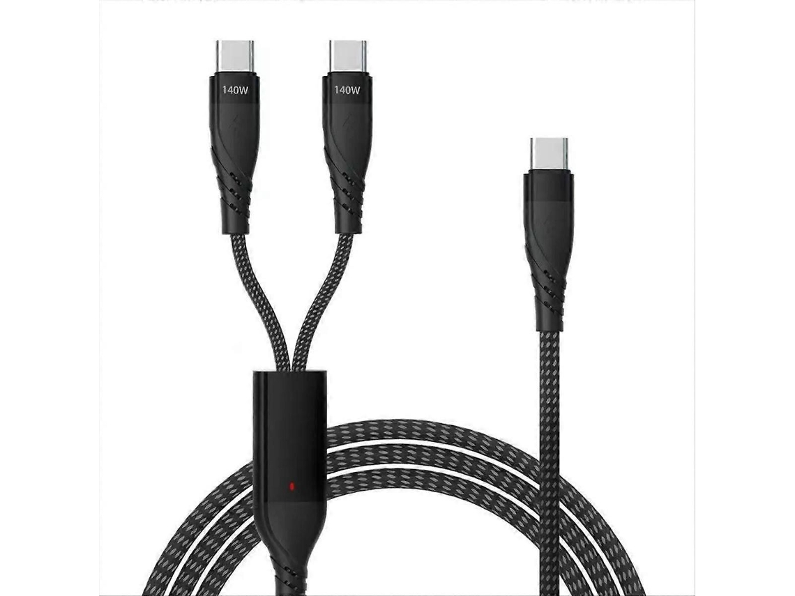 Cabo Usb-c 2 Em 1 Com Carregamento Rápido Pd De 140 W