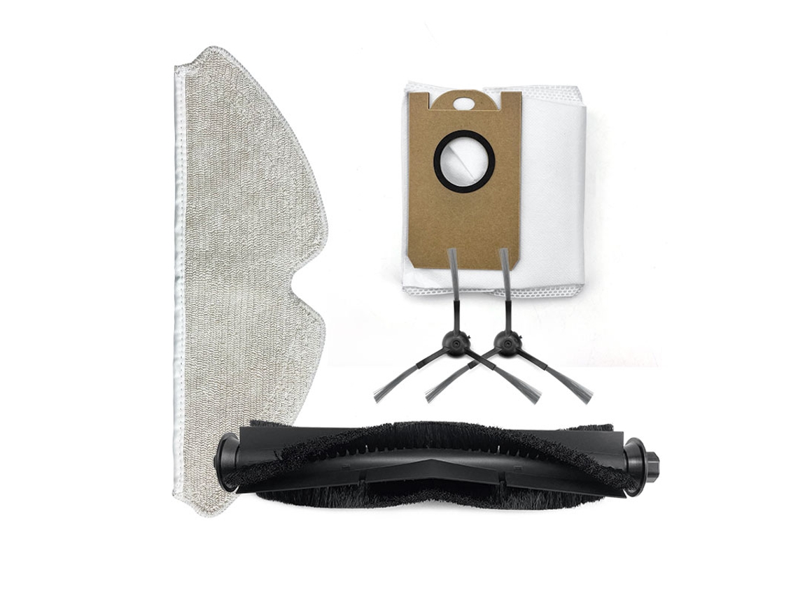 Para proscenic m7 pro varrendo aspirador de pó acessórios para casa mop pano escova lateral principal saco poeira peças reposição