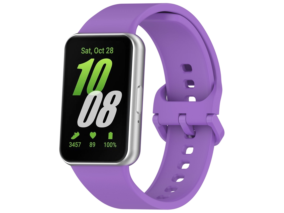 Pulseira Esportiva De Silicone Adequada Para Samsung Galaxy Fit3lilás Yunzii