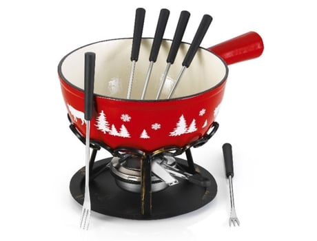 Conjunto de Fondue Vermelho Alpino 24Cm Dstrgarsaf TABLEANDCOOK